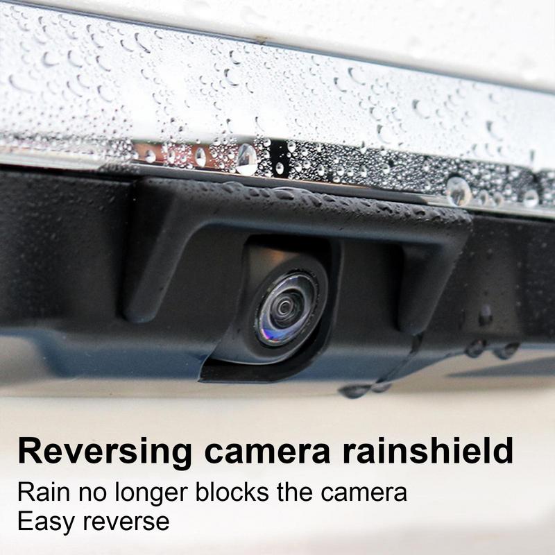 Rear Camera Car Rain Shield with Strong Adhesive Anti Rain Cover Sticker Trim Rain-proof Visor Shield Shade Trim Cover Sticker