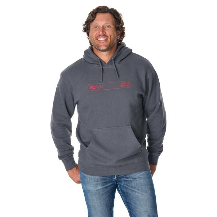 Abu Garcia Men s Abu Garcia Revo Fleece Logo Pullover Hoodie, Gray, Medium