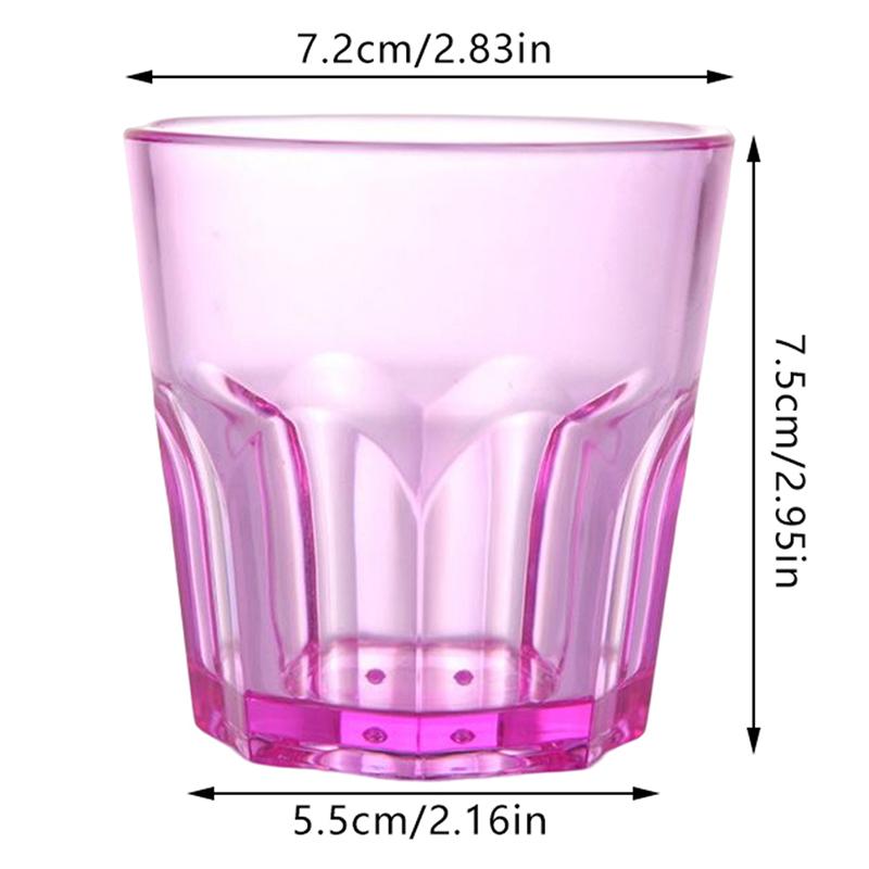 Osmihranný šálek 160ml Svatební sklenice na víno Nádobí Průhledná sklenice na koktejl