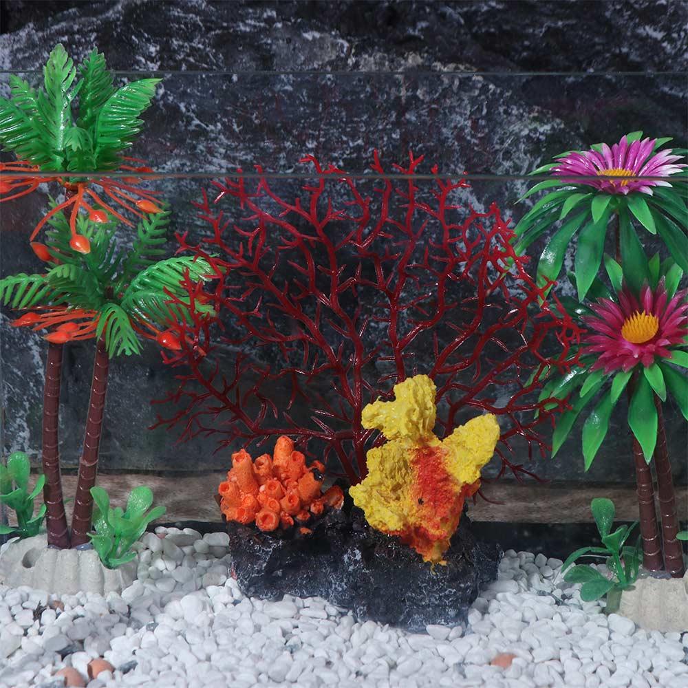 Handicraft Aquarium Coral Reef Ornaments Colorful Aquatic Plants Gift