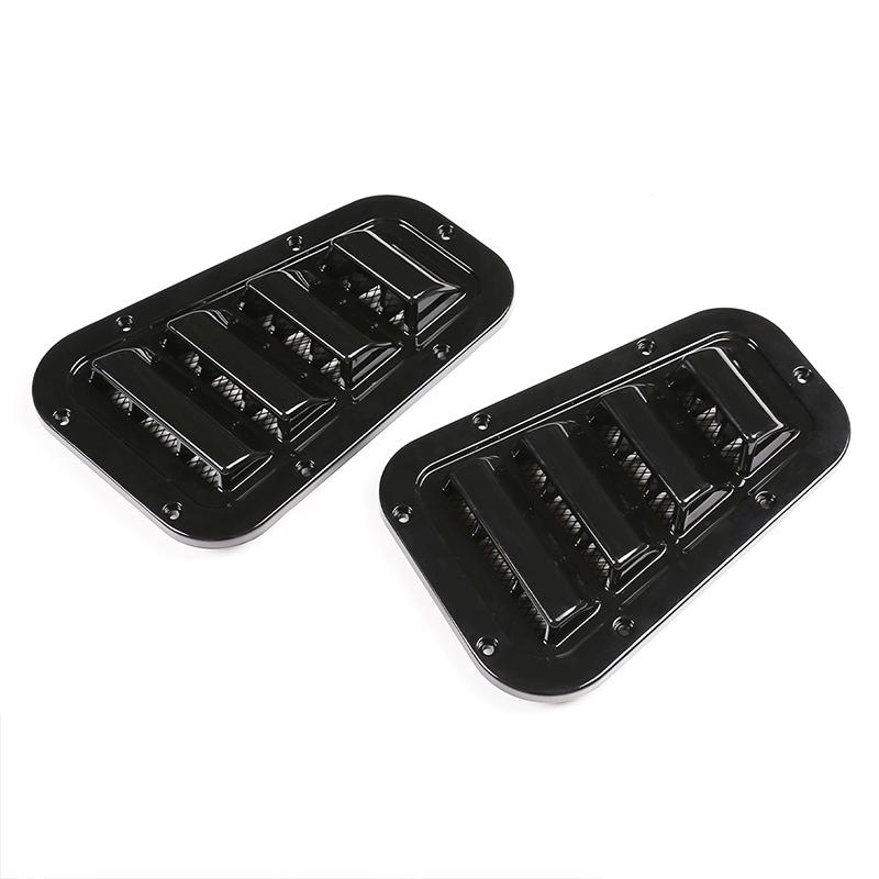 1 Pair Car Front Engine Hood Bonnet Vents Hood Air Outlet Trim Cover For Land Rover Defender 90 110 130 2004- Car Accessory