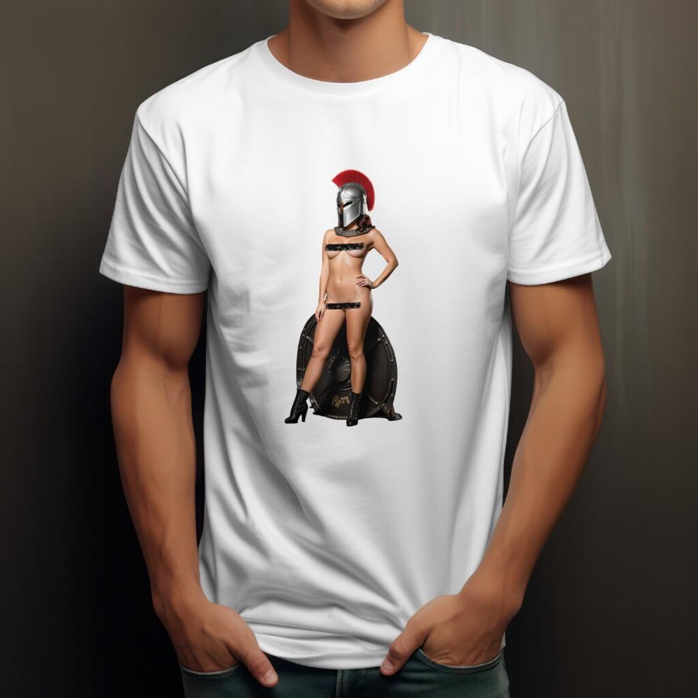 

Сексуальная футболка в стиле пин-ап ГЛАДИАТОР Шлем спартанца Колизей Гладиаторские игры Воин 4XL