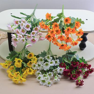5PCS Realistic Artificial Chrysanthemums For Garden Patio Wedding Outdoor Decor Weatherproof Fade Resistant Decoration Gifts
