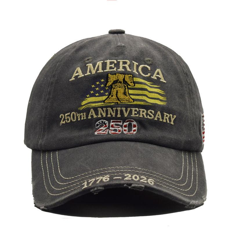 US 250th Anniversary Caps America Embroidered Baseball Cap 1776-2026 Gift for Dad Vintage Design Hats GZW