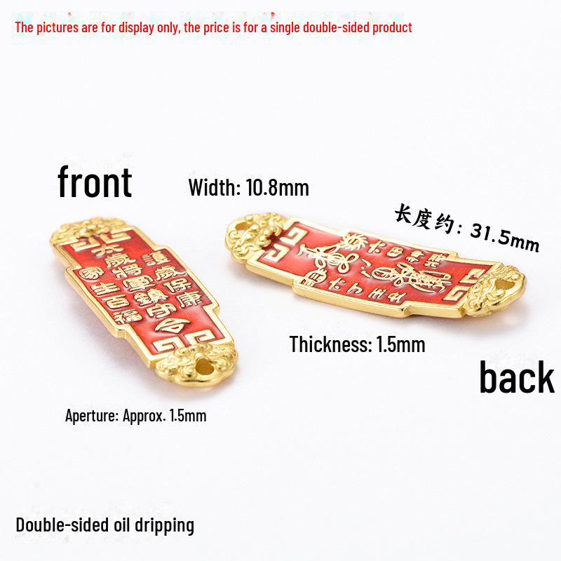 Ciondolo Premium Cinque Vie Dio della Ricchezza: Accessori per Estensione Bracciale e Collana Fai da Te