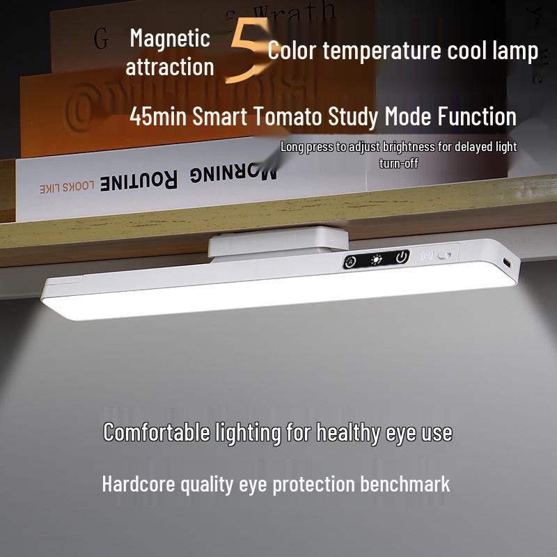 LED Eye-Friendly Magnetic Charging Desk Lamp for Dorms, Makeup, Study, and Reading