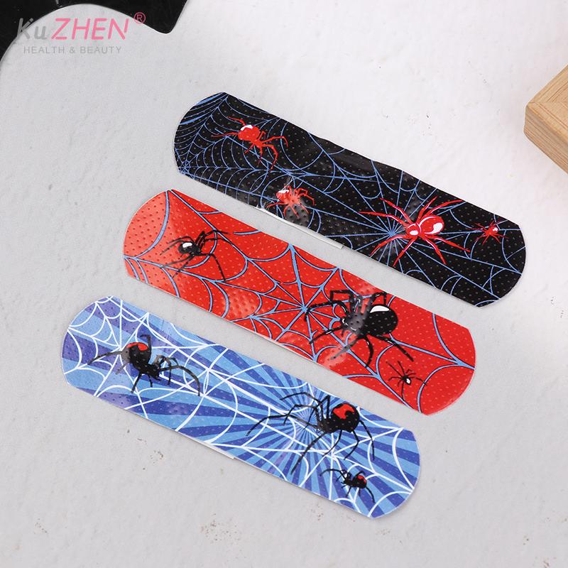 30pcs Cartoon Cute Spider Band Aid Wound Dressing Patch Plaster Skin Tape First Aid Disposable Breathable Adhesive Bandages