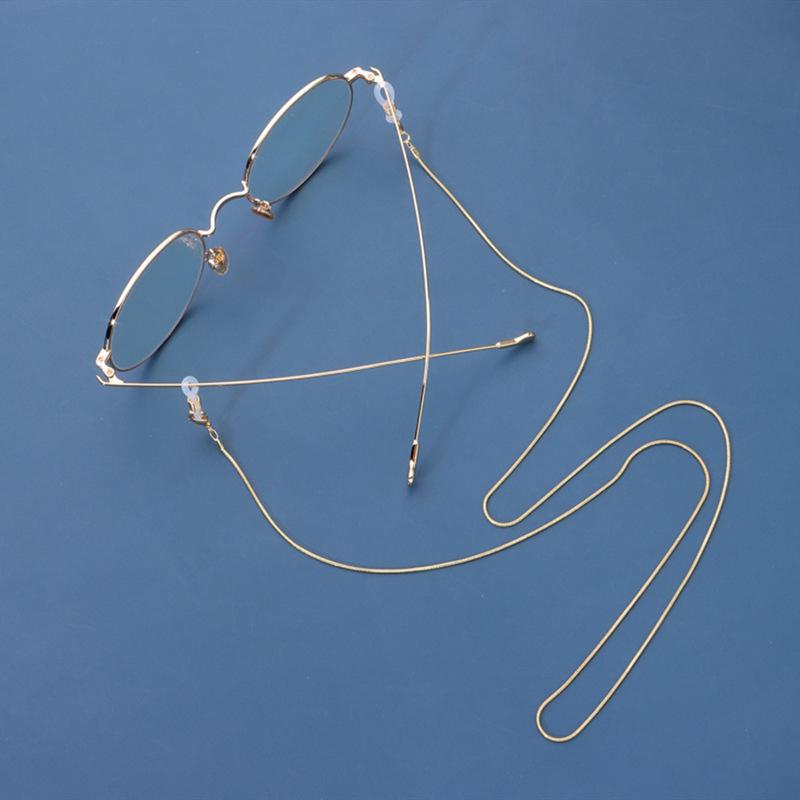 Retro fashion unisex trend hanging chain accessories, simple thin chain snake bone chain glasses chain