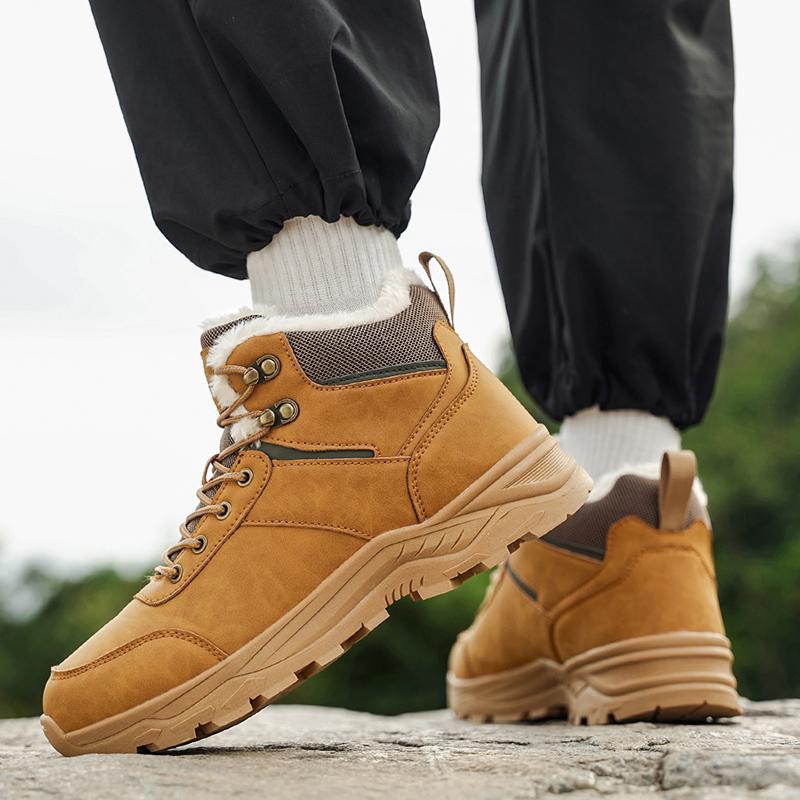 Men Boots New Winter Slippers Warm Men Shoes Waterproof Non-Slip Plush Sneakers Male Tenis Shoes Boots Men Sneakers Winter