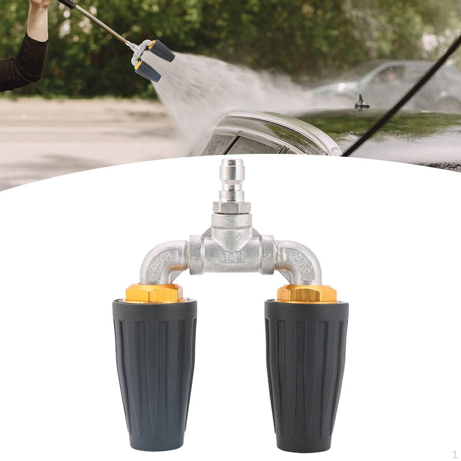 

Насадка для мойки высокого давления 1/4 дюйма с быстрым соединением, высокая мощность распылителя, вращающегося на 360° чёрный