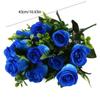 12 Heads Fake Flowers Simulated Artificial Plants Home Decor Rose Flowers Bouquet  Table