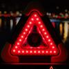Portable Triangle Warning Light Solar Powered LED Emergency Lighting 4 Modes Safety Triangle LED Work Light Vehicle Supplies