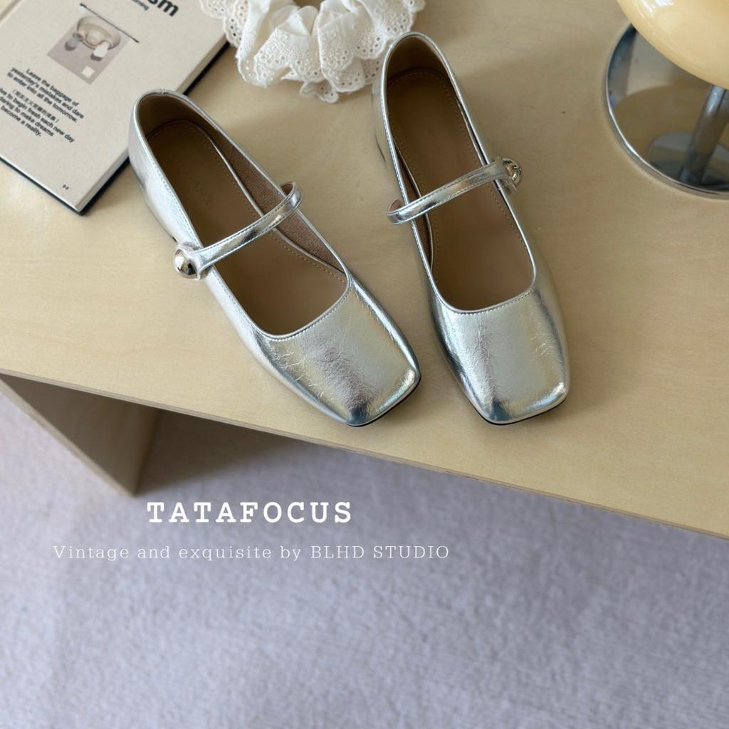 Fashion versatile square head shallow mouth single shoes women's 2025 summer comfortable breathable soft sole with skirt Mary Jane shoes women's shoes