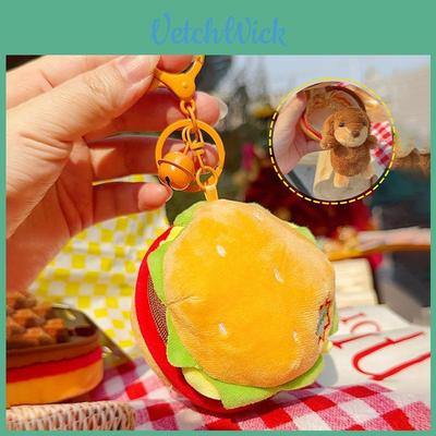 Dachshund Hamburger Plush Keychain For Kids And Collectors