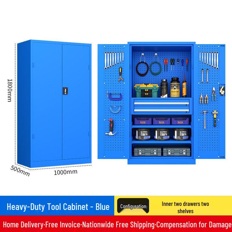 Heavy Duty Tool Cabinet with Thickened Drawers for Workshop and Auto Repair Storage.