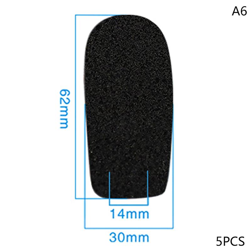 5 Stück Schaumstoff-Ohrhörer-Mikrofonabdeckung Mikrofon-Windschutz Kopfhörer-Schwamm Schwarz Mikrofon-Spezialset Headset-Ersatz