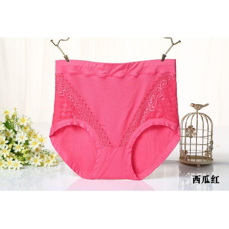 Big Size Lady Spring and Autumn Belly High Waist Middle Aged Mother Briefs