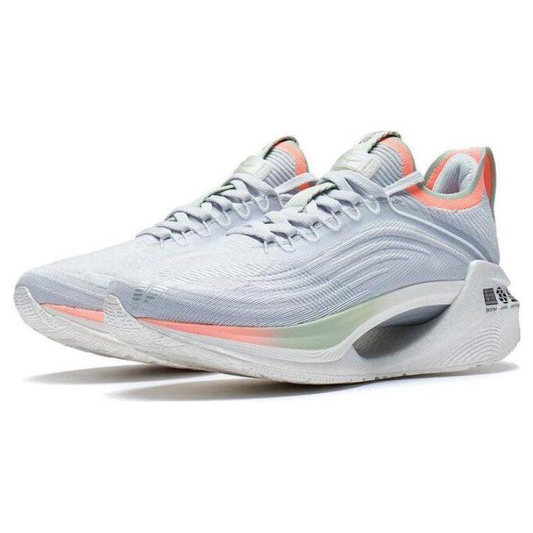 Li Ning Shadow Essential Cushioning Slip Resistant Abrasion Resistant Low Top Running Shoes Women's Light Frost Blue ARRS004-2