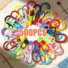500Pcs Mini Colorful Yarn Marking Buckles Handmade DIY Weaving Auxiliary Tools for Knitting/Crochet Clothing Sewing Accessories