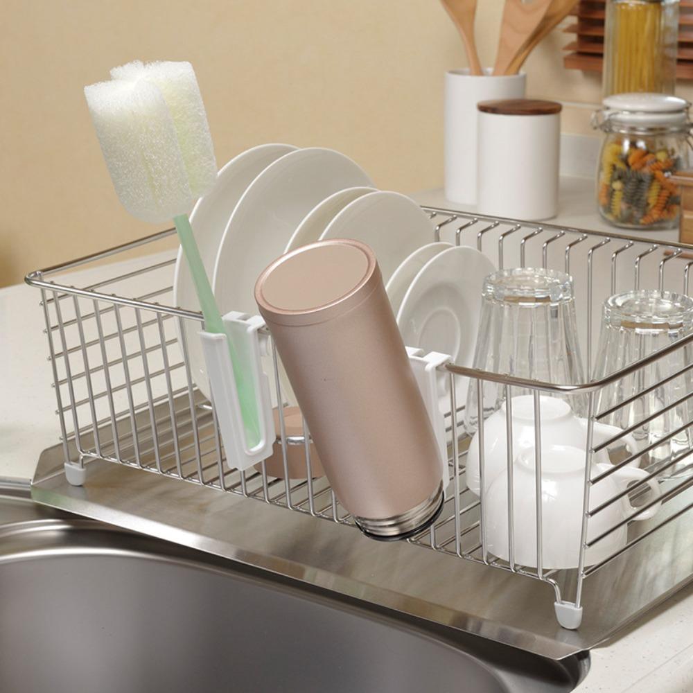 6 Piece Hanging Cup Drying Rack White Kitchen Draining Cup Holder Cup Organizer Chopstick
