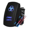 12V 24V Boat Trim Tabs Switch (ON)-OFF-(ON) Momentary Rocker Switch Waterproof Blue Light ON-OFF Toggle Switch With Harness Switches4