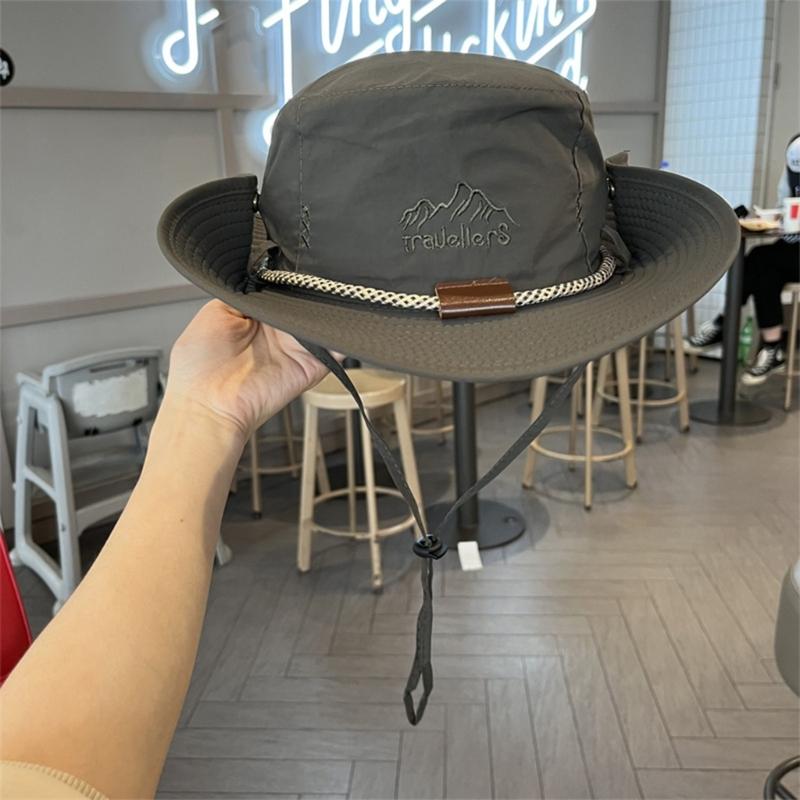 Sunshade Bucket Hat Outdoor Sport Hiking Fisherman Hat Sunshade Wide Brimmed Breathable Sunproof Sun Hat