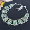 Copper Larimar Gemstone Handmade 925 Sterling Silver Jewelry Necklace 18" KG-1858