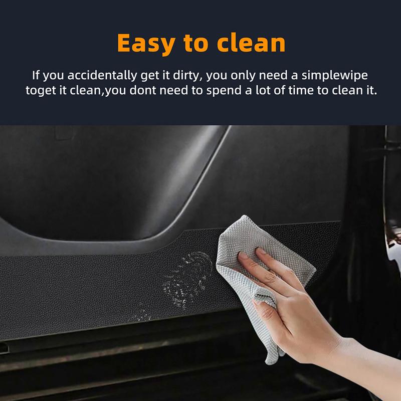 For Mazda CX70 CX80 CX90 CX-70 CX-80 CX-90 2024 2025 Suede Door Anti-kick Sticker Pad Interior Trim Mat Accessories