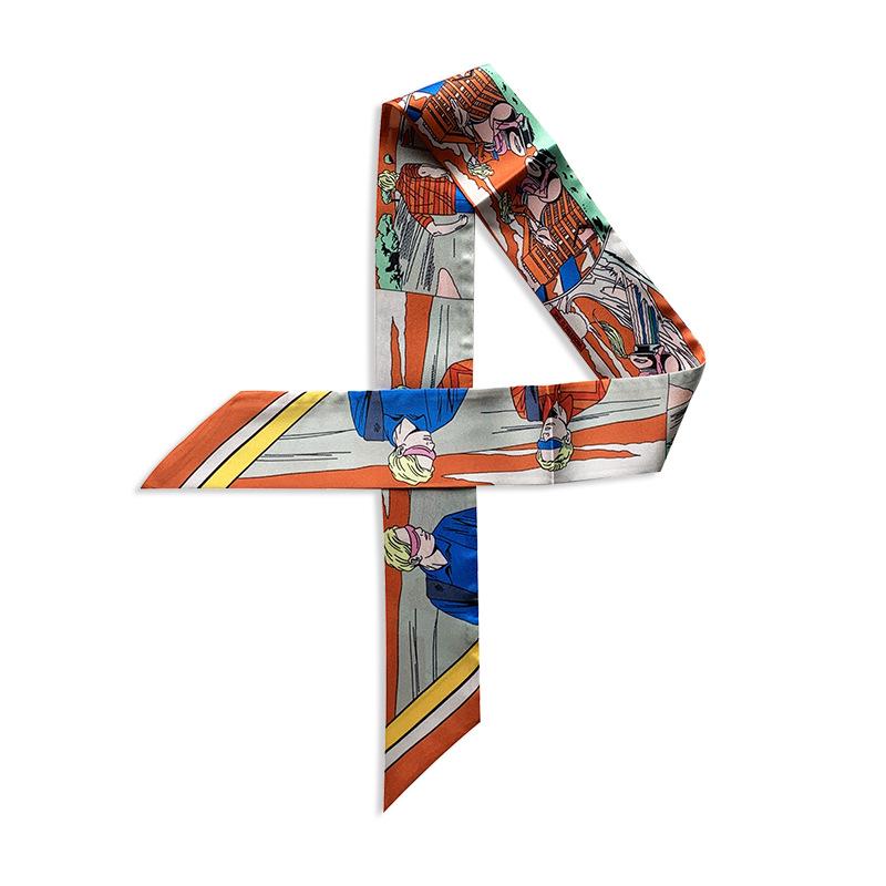 2024 Silk Twilly Scarf: Stylish Ribbon for Bag Handles & Hair