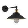 Nástěnné svítidlo Edison s kónickým stínidlem, Starožitné zlato Vintage Industriální Loft, Patice E27, Dekorativní, Nástěnné svítidlo s otočným ramenem