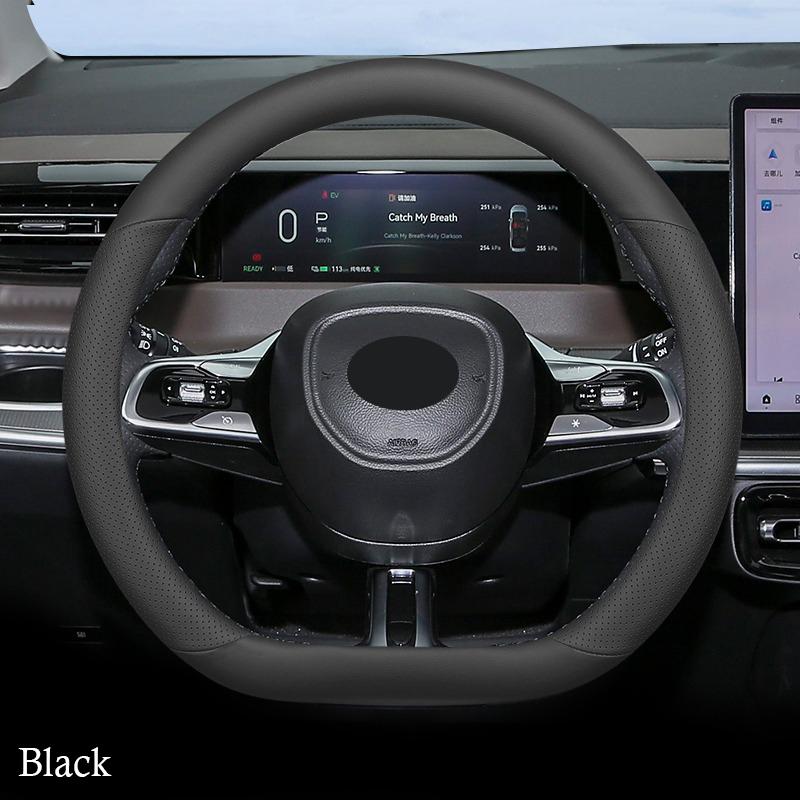 Car Auto Steering Wheel Cover Wrap for GAC Trumpchi E8 E8pro Max 2026 2026 D Type on Steering-Wheel