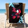 1pc Spider Man3 Beach Towel with Custom Name, Beach/Swimming/Bath/Picnic/Camping Towel, Suitable for Seaside Beaches