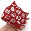 Kyoyu Made in Japan Kyoto Ear-shaped Pouch Approx. 10×13×4cm Cat Pattern Accessory Case Japanese Pat