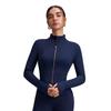 2025 Women's Slim Fit Yoga Jacket - Stand Collar, Zipper, Drawstring Waist for Fitness and Sports