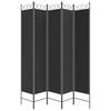 Vidaxl Parawan 5-Panelowy, Czarny, 200X220 Cm, Tkanina
