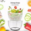 Multi-Purpose Press-Type Salad Spinner and Vegetable Washer