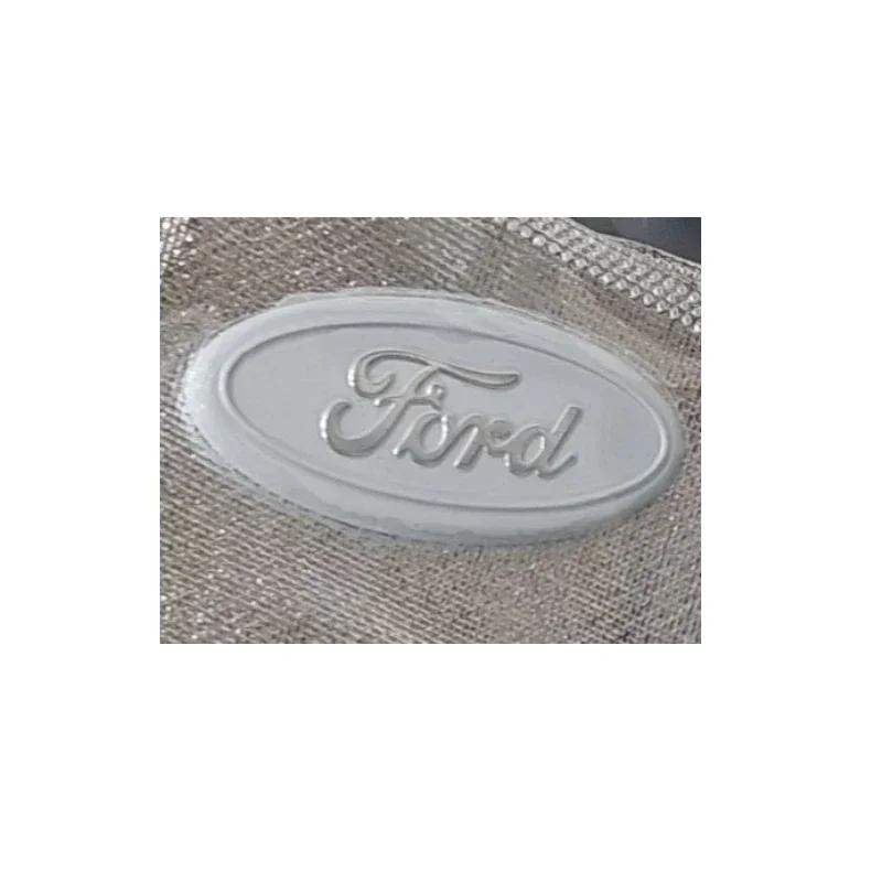 58x22mm Alloy Auto Steering Wheel Emblem Sticker for Ford Fusion Ranger Ecosport Fiesta Kuga Edge Focus Mk4 Mondeo Escape ST GT