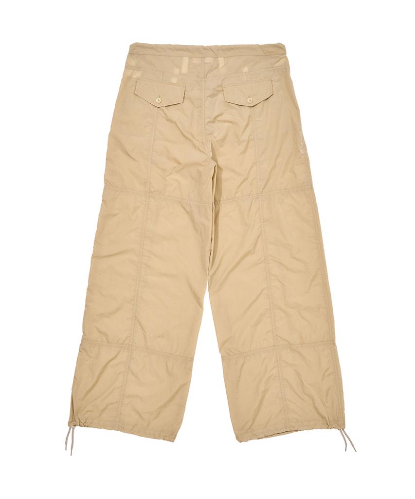 DAMP String Nylon Parachute Pants_Beige