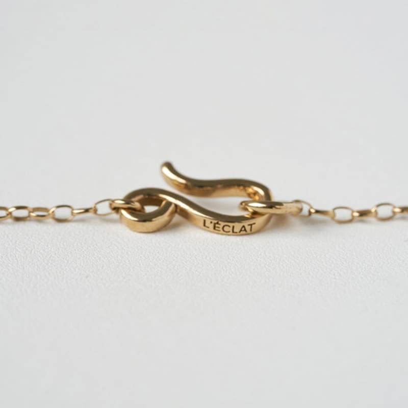 LECLAT OCTA EDGE NECKLACE SILVER/VERMEIL