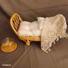 1pc Vintage Handmade Basket Newborn Doll Bed Prop Infant Studio Shoot Boys Girls Portrait Photography Basic Practical Gear