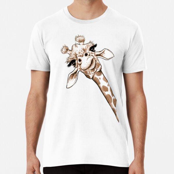 Sketch Giraffe Art T-Shirt S-5XL Best T-Shirt