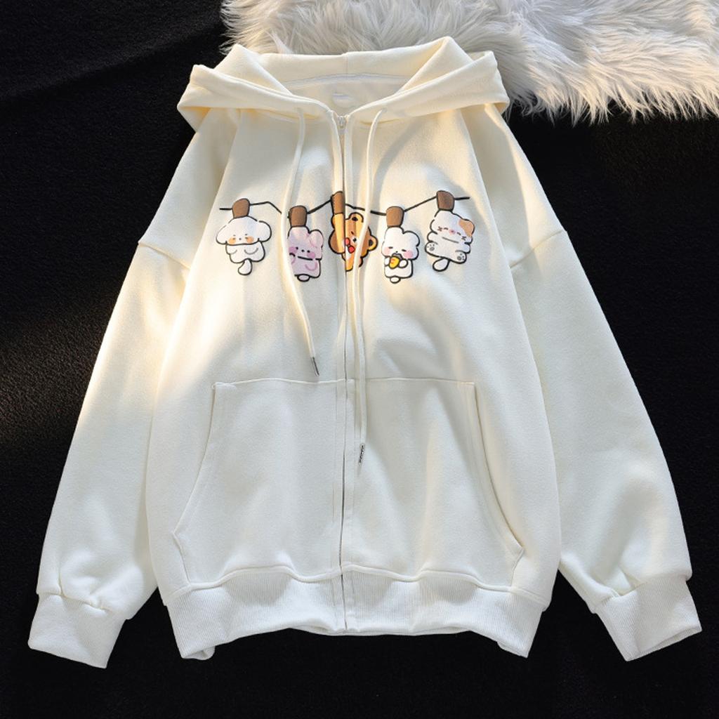 Ladies Fashion Casual Long Sleeve Round Neck Hoodie Pullover Top With  Pockets