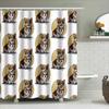 Cute Shiba Inu Dog Shower Curtain Waterproof Bathroom Decor Japanese Dog Lover Gift Washroom Fabric