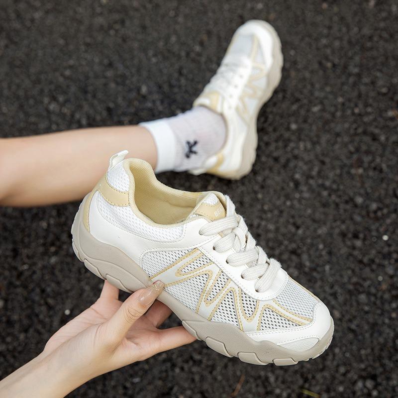 High-end soft sole foot small casual shoes, new versatile fashion mesh women's shoes in summer