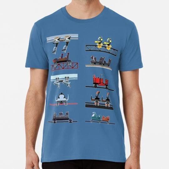 Alton Towers Coaster Cars Design Designer Size S to 5XL Made in the USA T shirt M