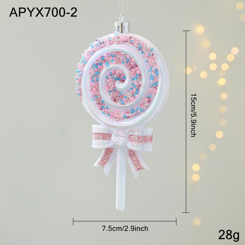 Assorted Christmas Tree Hanging Ornaments – Plastic Festive Decorations In Multiple Fun Styles (Santa, Snowman, Unicorn, Lollipop, Cake & More)