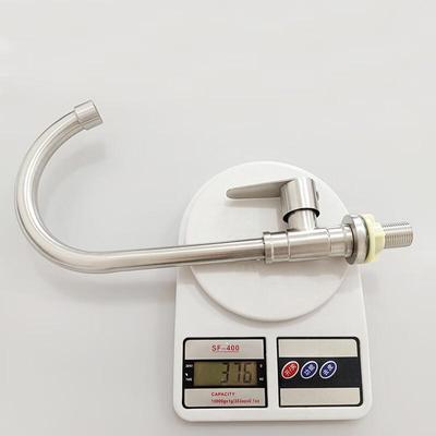 TLXT 304 Stainless Steel Gooseneck Single Cold Kitchen Faucet