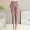 Mom Wears Autumn and Winter Thermal Pants, Grandma Wears Leggings In High-waisted Elastic Floral Cotton-padded Pants for the Elderly and Women