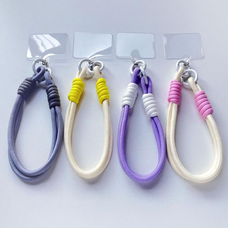 Mobile Phone Lanyard Cord With Gasket Phone Case Hanging Rope Key Chain Strong Safety Anti-Lost Wrist Strap For iPhone 17 ProMax