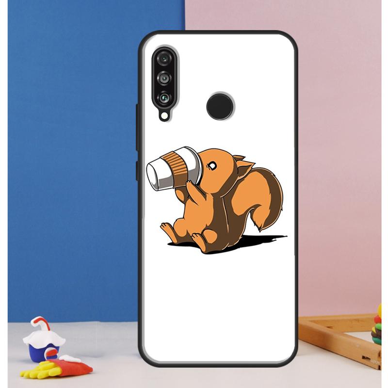 Cartoon Animal Squirrel Case For Huawei Nova Y70 Y60 Y90 Y61 Y91 Y72 Y73 12s 12i 11i 8i 9 10 SE P30 P40 Lite P60 Pro